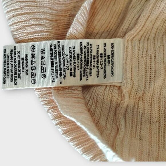 Free People Womens Top Sz S/P Peach Cropped Relaxed Swiftie Loose Boho Hippie Y2 - Picture 9 of 12